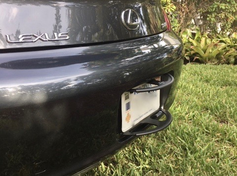 Silver 4Bumpers® Prime The Best Solid Steel License Plate Frame Bumper Protector